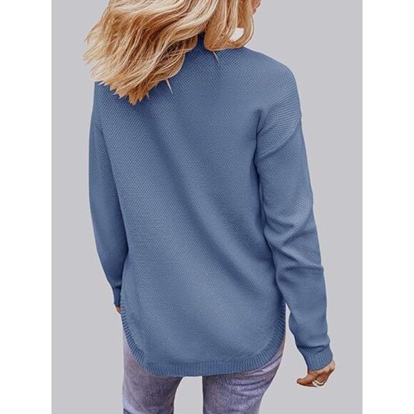 Casual Long Sleeve Sweater, SIZE MEDIUM, 6F-154T001 - Picture 2 of 2